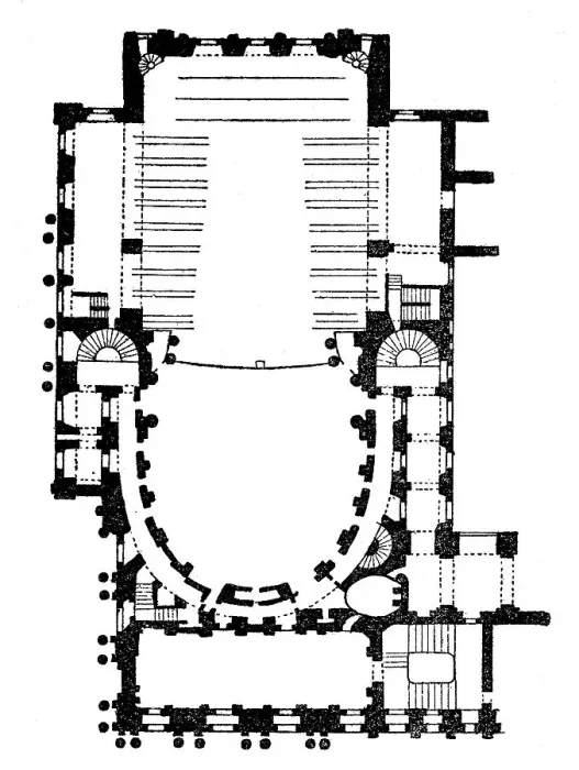 Framed Print : Ground plan of the Royal Opera of Versailles Framed Print : Ground plan of the Royal Opera of Versailles