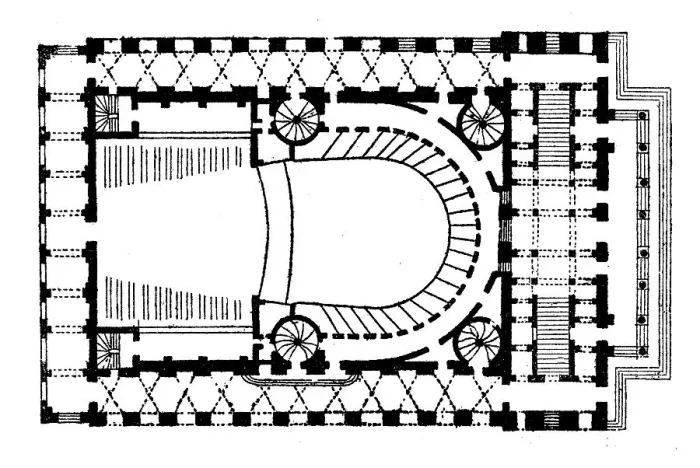 Framed Print : Ground plan of the Theatre de l'Odeon Framed Print : Ground plan of the Theatre de l'Odeon