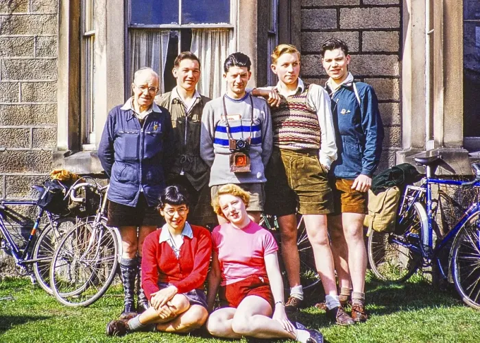 Framed Print : Group portrait of men and women of mixed ages, Peak District National Park, Derbyshire, England, UK 1956 Framed Print : Group portrait of men and women of mixed ages, Peak District National Park, Derbyshire, England, UK 1956