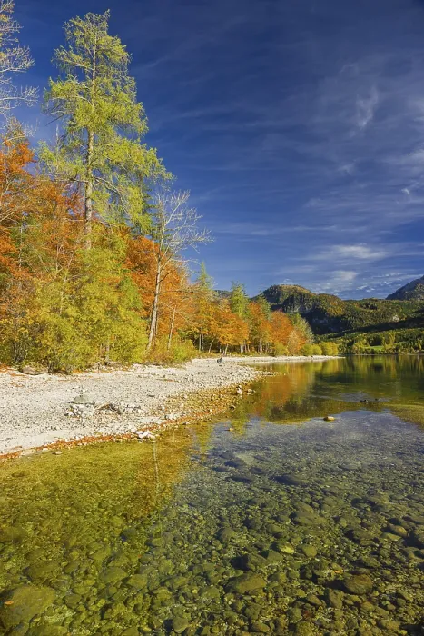 Framed Print : Grundlsee in autumn, salzkammergut