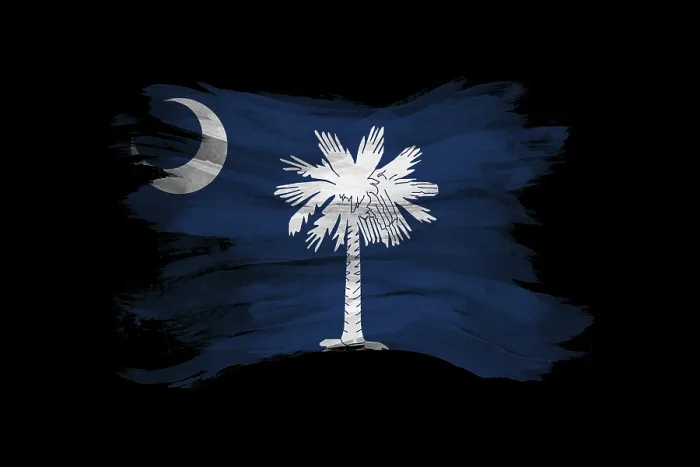 Framed Print : Grunge South Carolina state flag Framed Print : Grunge South Carolina state flag