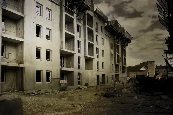 Framed Print : Grungy architectural background