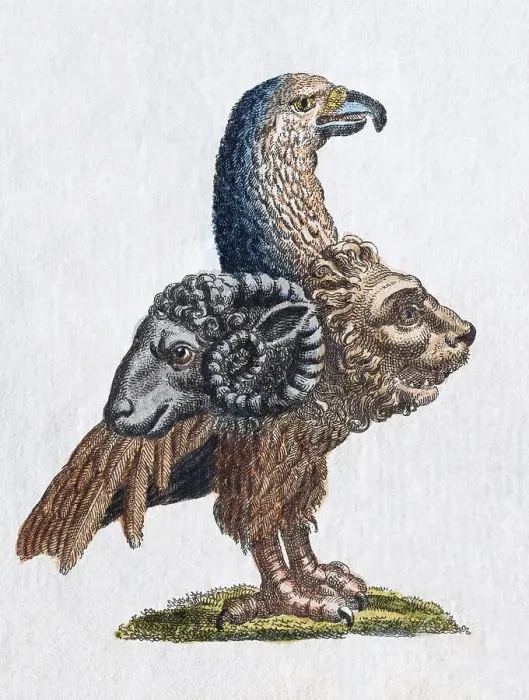 Framed Print : Gryllus, handcoloured copper engraving from Friedrich Justin Bertuch Picture book for children