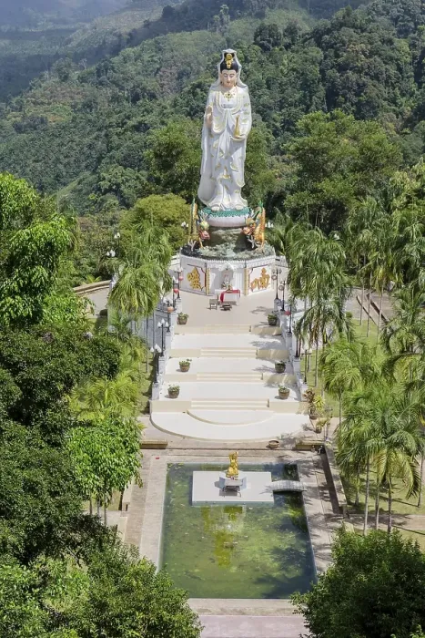 Framed Print : Guan Yin Statue, Wat Bang Riang