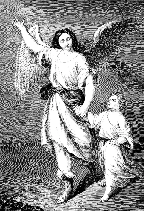 Framed Print : The guardian angel Angel, after Bartolome Esteban Murillo (1617-1782) painter Framed Print : The guardian angel Angel, after Bartolome Esteban Murillo (1617-1782) painter