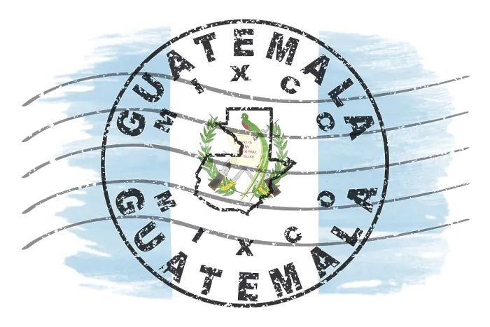 Framed Print : Guatemala Mixco Round Seal Map Design