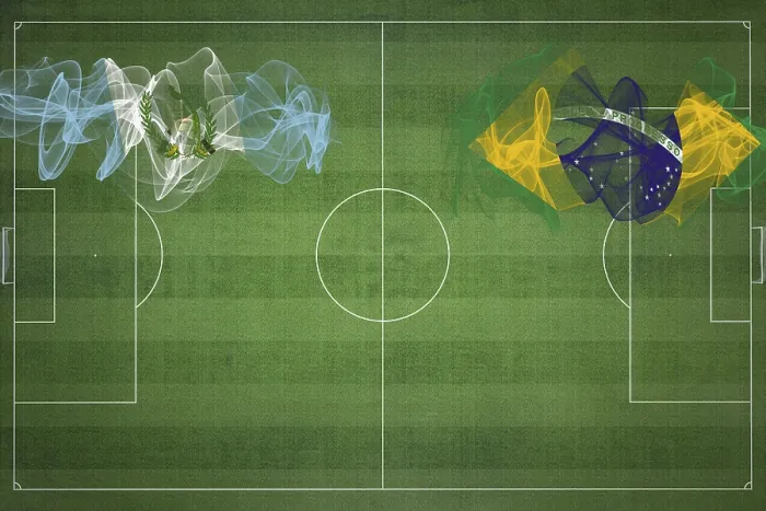 Framed Print : Guatemala vs Brazil Soccer Match