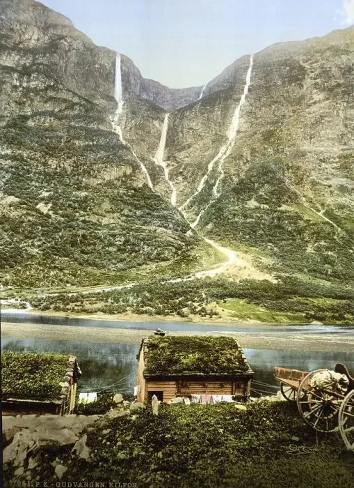 Framed Print : Gudvangen, Kilfos, on the Sognefjord