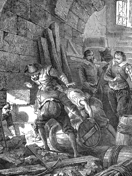 Framed Print : The Gunpowder Plot of 1605