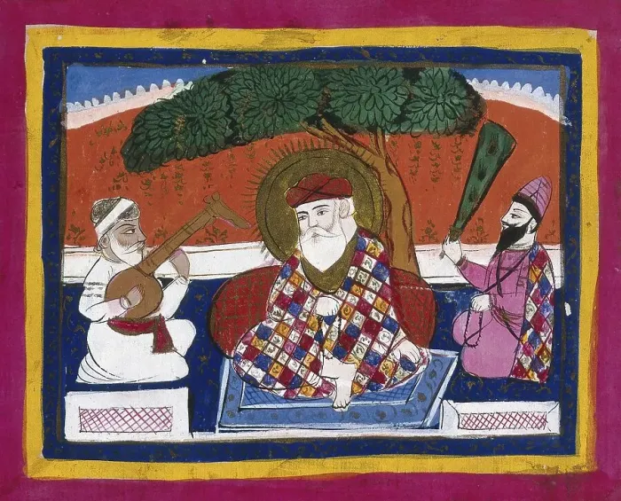 Framed Print : Guru Nanak, a saint and founder of the religion of Sikhism Framed Print : Guru Nanak, a saint and founder of the religion of Sikhism