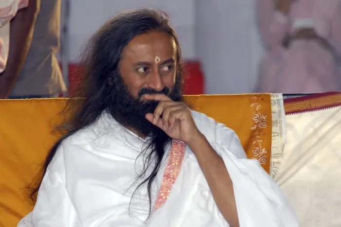 Framed Print : Gurudev Sri Sri Ravi Shankar at yoga camp Framed Print : Gurudev Sri Sri Ravi Shankar at yoga camp