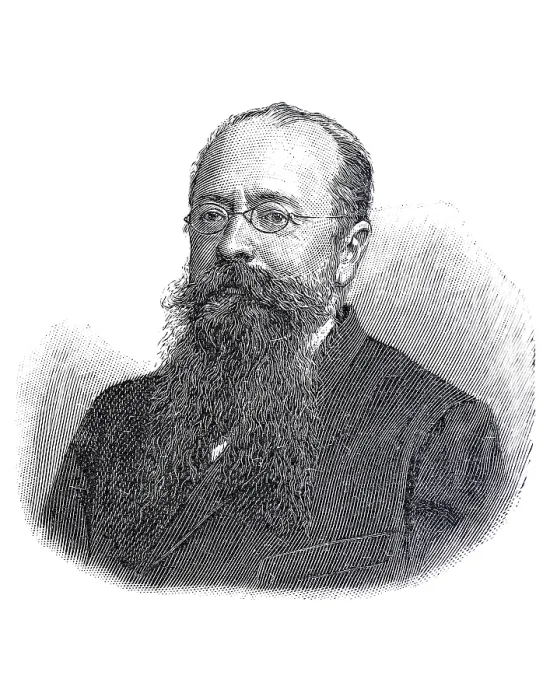 Framed Print : Gustav Unkart (b. 25 July 1842, d)