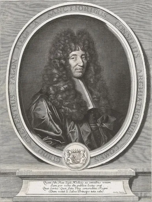 Framed Print : Guy-Crescent Fagon (11 May 1638 - 11 March 1718)