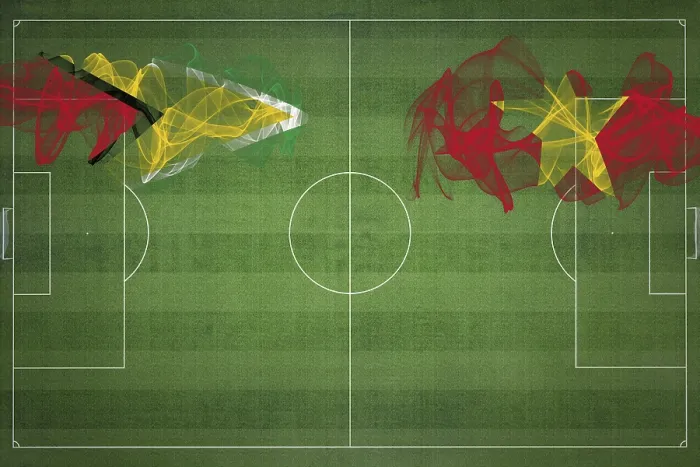 Framed Print : Guyana vs Vietnam Soccer Match