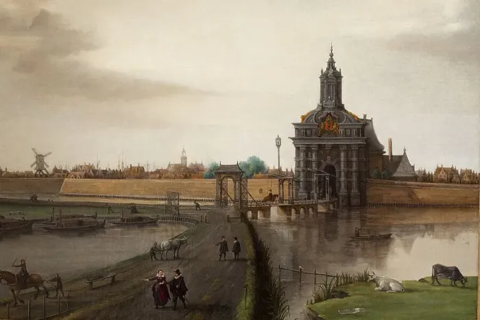 Framed Print : Haarlemmerpoort, 1615, Hendrik Cornelisz Vroom