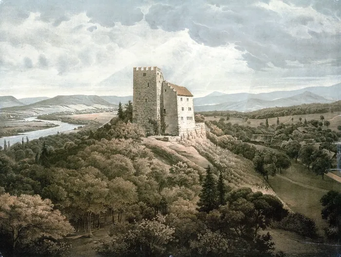Framed Print : Habsburg, also known as Habsburg Castle in recent times Framed Print : Habsburg, also known as Habsburg Castle in recent times