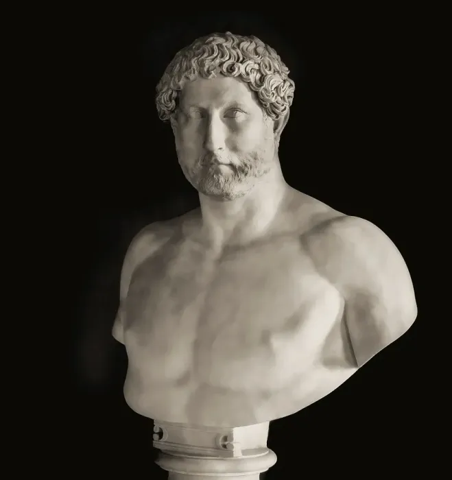 Framed Print : Hadrian or Publius Aelius Hadrianus Augustus, 76 - 138, Roman emperor, digitally edited Framed Print : Hadrian or Publius Aelius Hadrianus Augustus, 76 - 138, Roman emperor, digitally edited