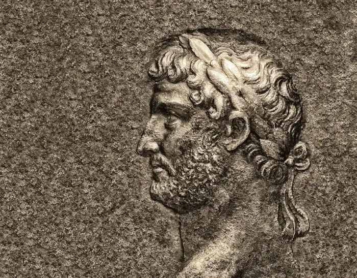 Framed Print : Hadrian or Publius Aelius Hadrianus Augustus, 76 - 138, Roman emperor, digitally edited Framed Print : Hadrian or Publius Aelius Hadrianus Augustus, 76 - 138, Roman emperor, digitally edited