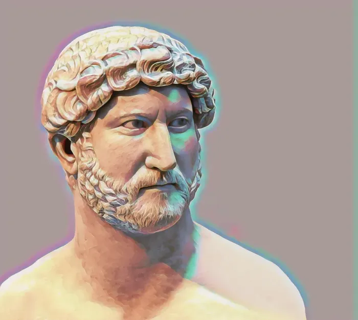 Framed Print : Hadrian or Publius Aelius Hadrianus Augustus, 76 - 138, Roman emperor, digitally edited Framed Print : Hadrian or Publius Aelius Hadrianus Augustus, 76 - 138, Roman emperor, digitally edited
