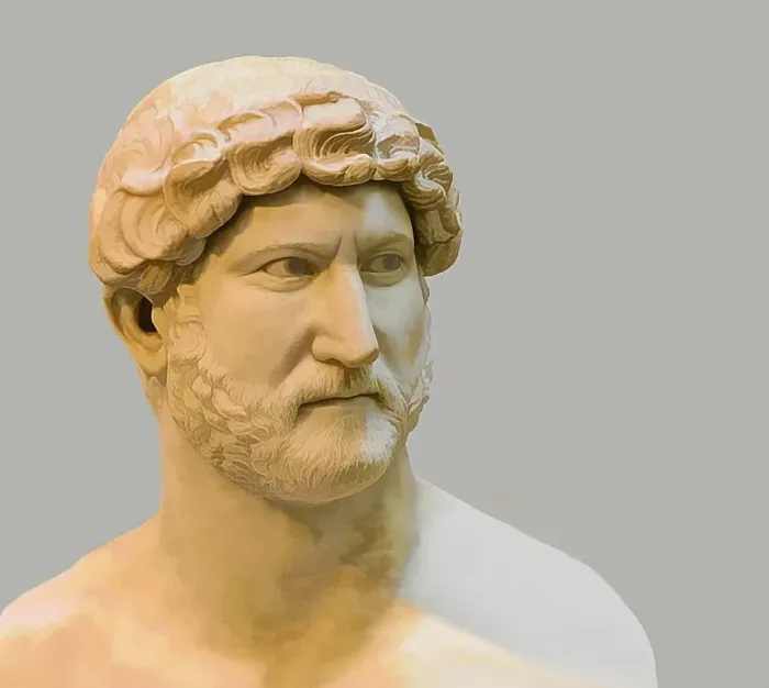 Framed Print : Hadrian or Publius Aelius Hadrianus Augustus, 76 - 138, Roman emperor, digitally edited Framed Print : Hadrian or Publius Aelius Hadrianus Augustus, 76 - 138, Roman emperor, digitally edited