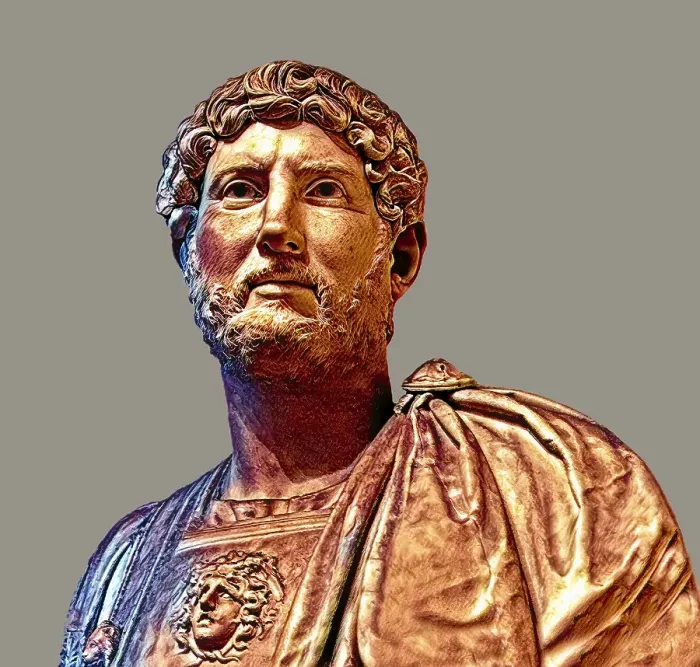 Framed Print : Hadrian or Publius Aelius Hadrianus Augustus, 76 - 138, Roman emperor, digitally edited Framed Print : Hadrian or Publius Aelius Hadrianus Augustus, 76 - 138, Roman emperor, digitally edited