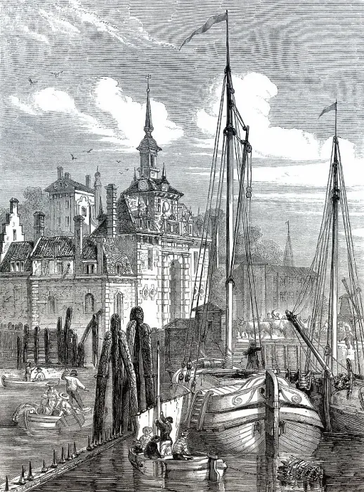 Framed Print : Hafen von Rotterdam, Suedholland
