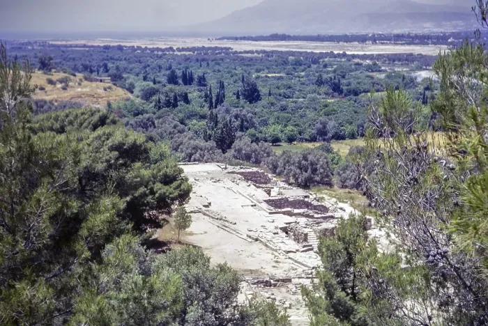 Framed Print : Hagia Triada Minoan archaeological site, Crete, Greece, Europe 1972, Europe