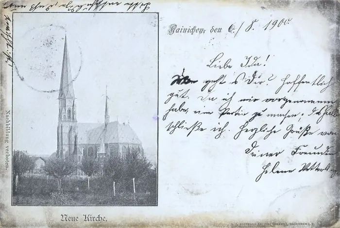 Framed Print : Hainichen in Saxony, new church Framed Print : Hainichen in Saxony, new church