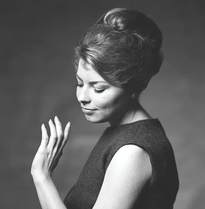 Framed Print : Hairdo in the 1960s. A woman has her hair in the typical Beehive hairstyle Framed Print : Hairdo in the 1960s. A woman has her hair in the typical Beehive hairstyle