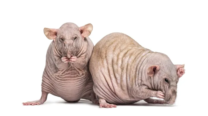 Framed Print : Two Hairless Rats (2 years old)