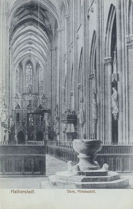 Framed Print : Halberstadt, the cathedral, Harz Mountains