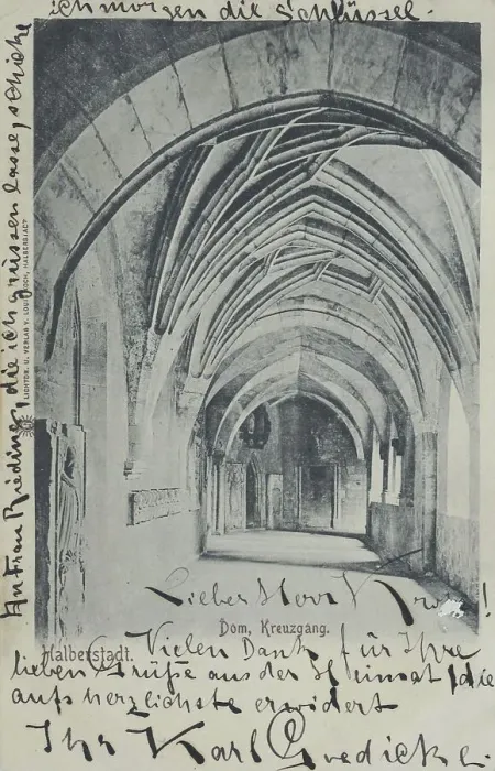 Framed Print : Halberstadt, cloister in the cathedral Framed Print : Halberstadt, cloister in the cathedral