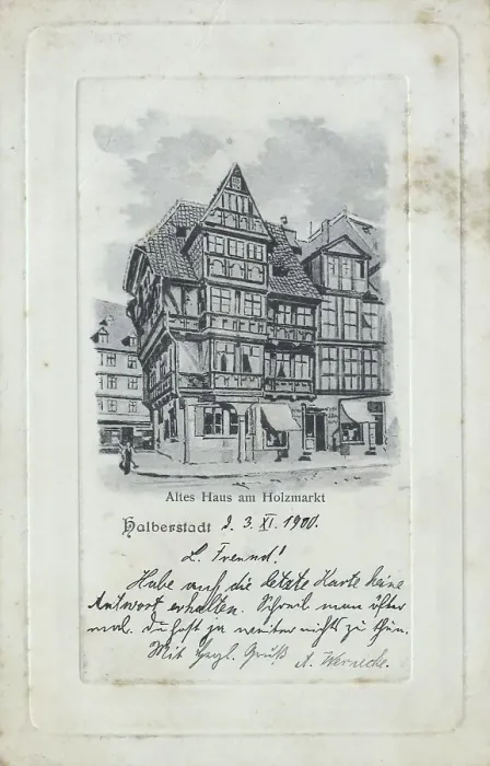Framed Print : Halberstadt, old house at the Holzmarkt Framed Print : Halberstadt, old house at the Holzmarkt