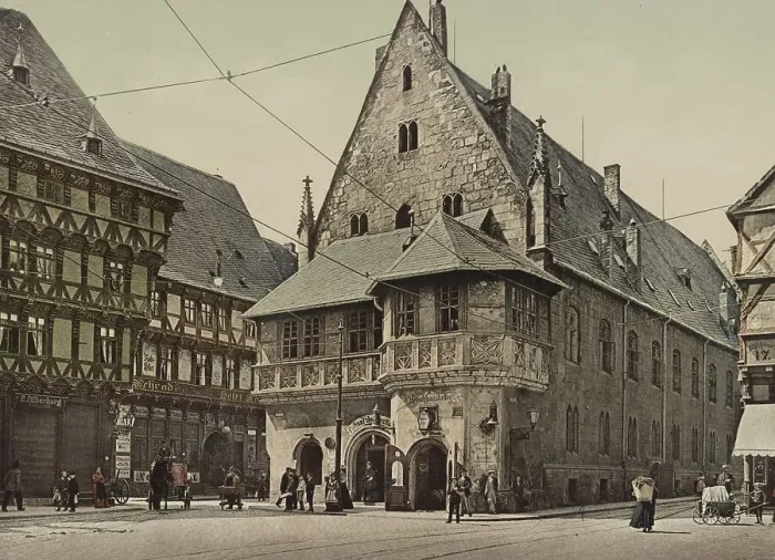 Framed Print : Halberstadt Town Hall, Saxony-Anhalt
