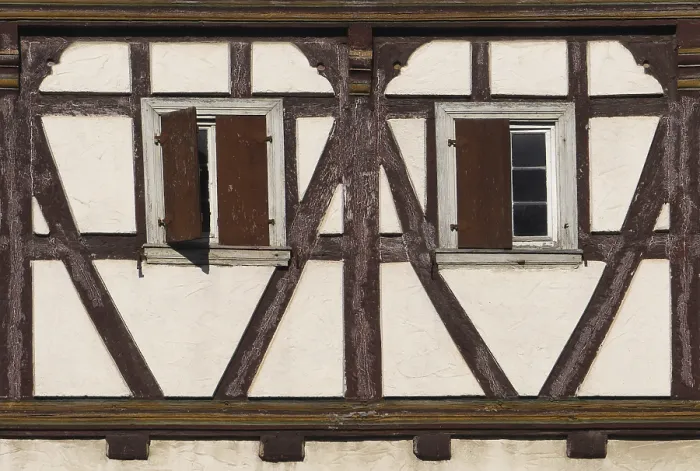 Framed Print : Half-timbered house