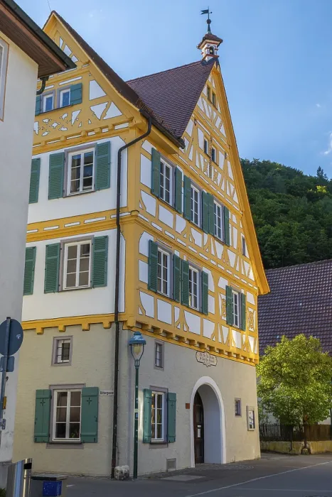 Framed Print : Half-timbered house, Blaubeuren