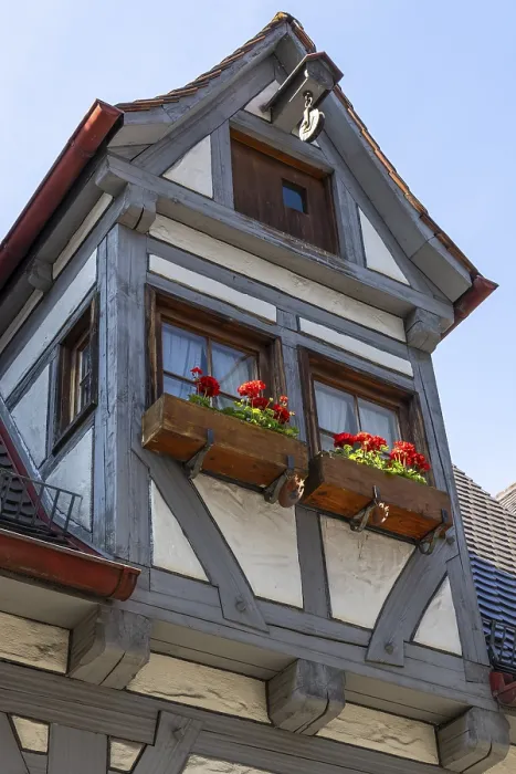 Framed Print : Half-timbered house, Ulm, Baden-Wuerttemberg