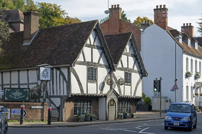 Framed Print : Half-timbered house, Winchester