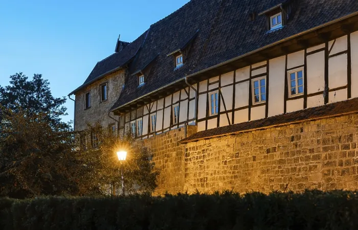Framed Print : Half-timbered houses in Quedlinburg Harz