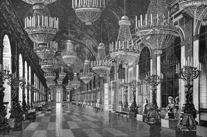 Framed Print : Hall of Mirrors in Schloss Herrenwoerth Castle