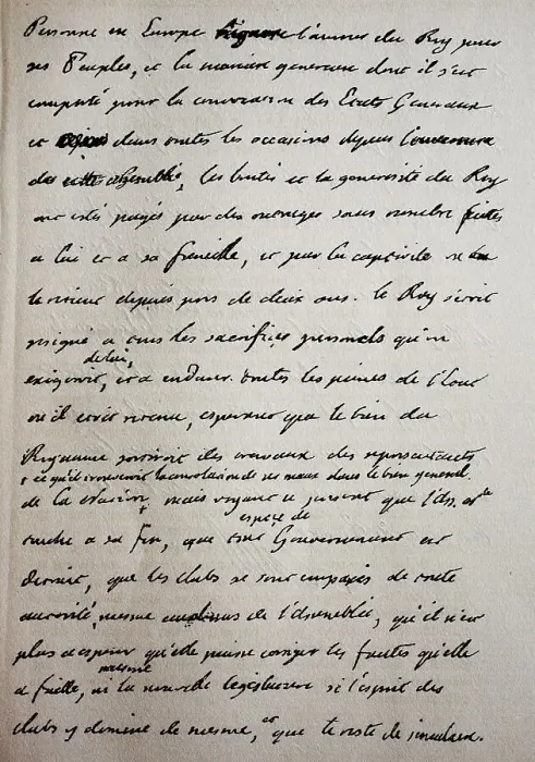 Framed Print : Handwritten letter from King Louis XVI Framed Print : Handwritten letter from King Louis XVI