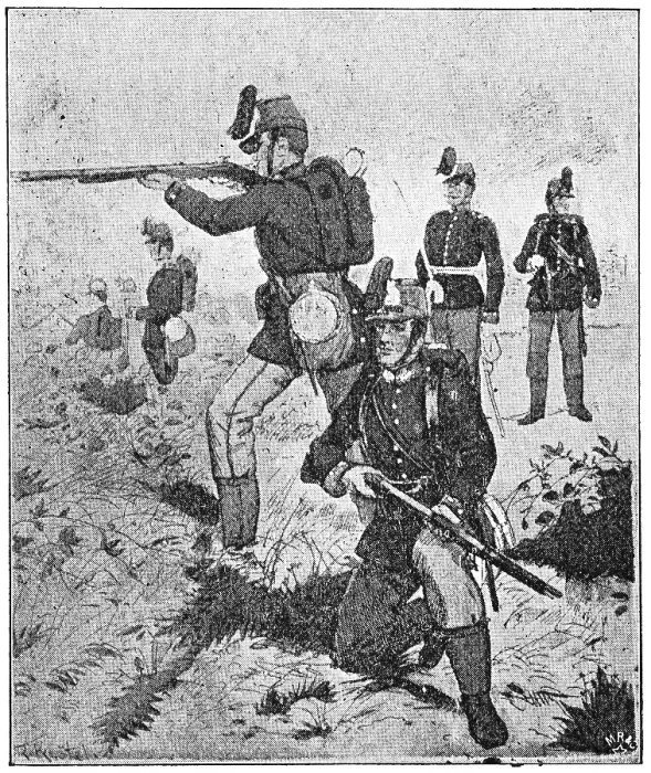 Framed Print : Hanoverian light infantry (1867)