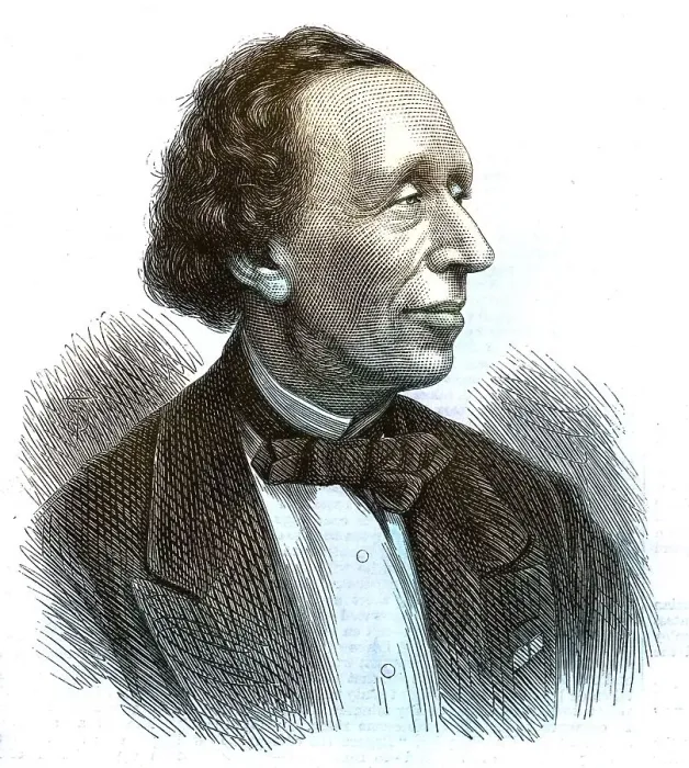 Framed Print : Hans Christian Andersen (1805-1875) Danish writer and storyteller