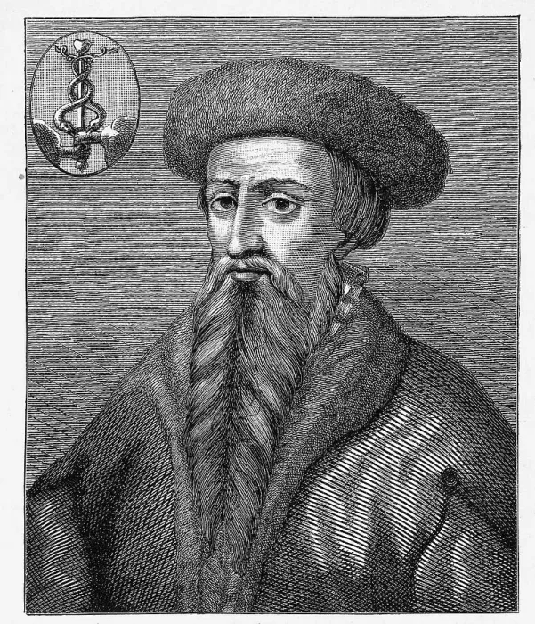 Framed Print : Hans Lufft um 1495 - 1584, German printer