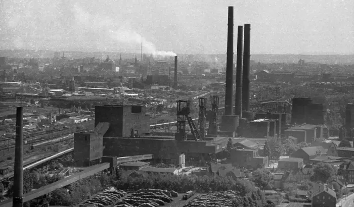 Framed Print : The Hansa colliery in Dortmund from the colliery's coking plant with a view of the colliery grounds on 14 Framed Print : The Hansa colliery in Dortmund from the colliery's coking plant with a view of the colliery grounds on 14