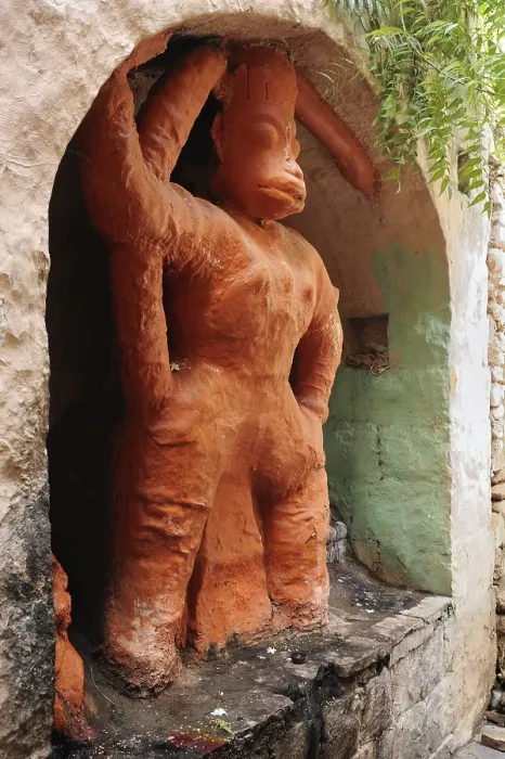 Framed Print : Hanuman statue, jatashankar temple