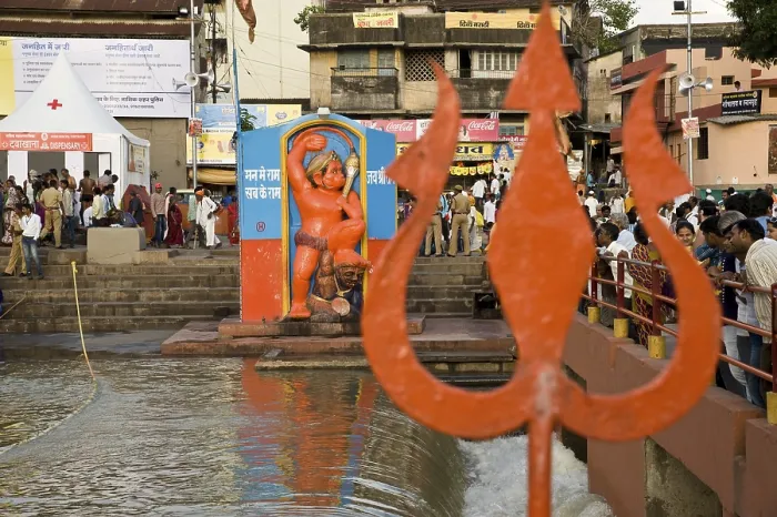 Framed Print : Hanuman statue, kumbh mela, Nasik