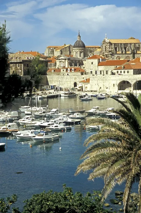 Framed Print : Harbor, Dubrovnik, Dalmatian Coast, Croatia