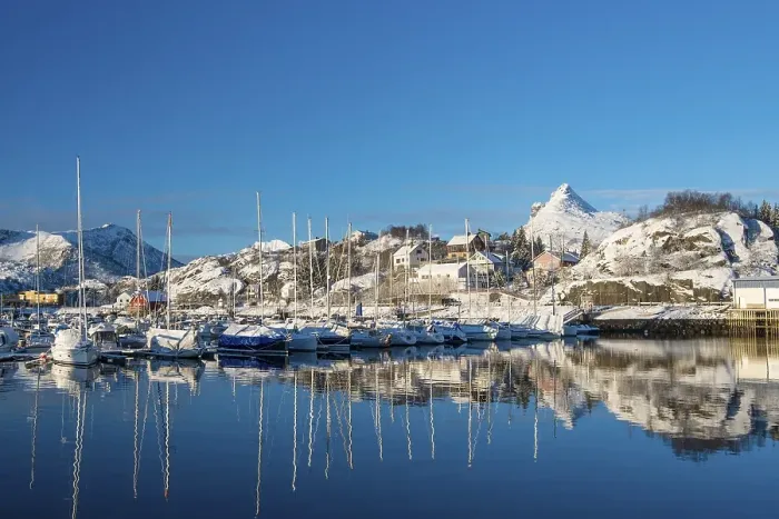 Framed Print : Harbor in Svolvaer, Vagan, Lofoten, Norway, Europe Framed Print : Harbor in Svolvaer, Vagan, Lofoten, Norway, Europe