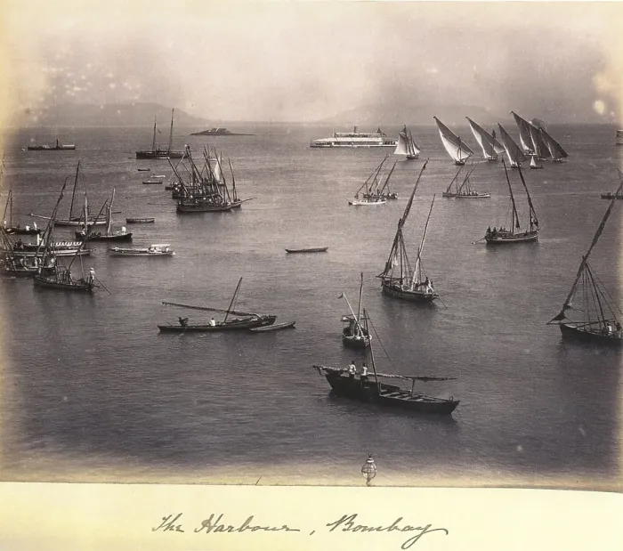 Framed Print : Harbour of Bombay, Bombay now Mumbai, Maharashtra, India, Asia